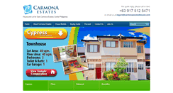 Desktop Screenshot of carmonaestateshouses.com